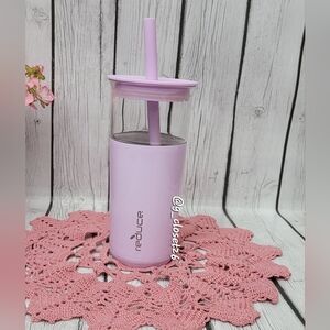 Reduce Vacuum Insulated Stainless Steel Glass Tumbler with Lid and Straw